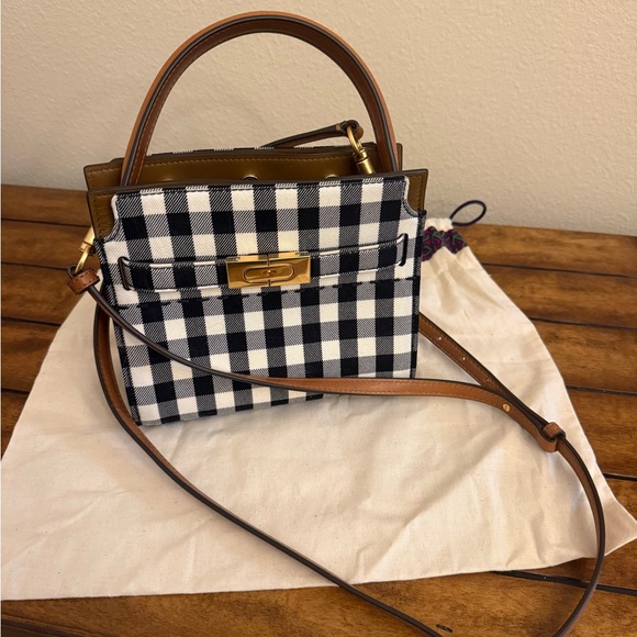 Tory Burch Handbags - Tory Burch Gingham Petite Double Bag